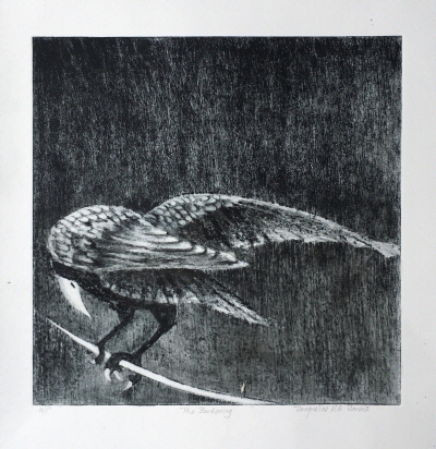 The-silence-of-Lead-Dry-point-etching